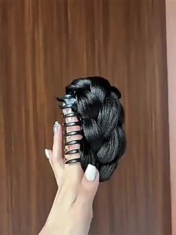 1pc Synthetic Bun Hairpiece Claw Clip Natural Texture Chignon Fake Hair Extension Hairpiece for Women Girls Daily Party Cosplay
