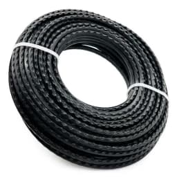 Garden Power Tool Brush Cutter Accessories Black Color Trimmer Serrated Line 3.0mm 15m Brushcutter Wire