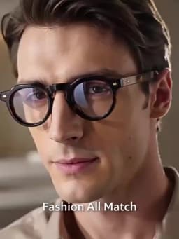 CATERSIDE Vintage Round Men Optical Glasses Frame Acetate High Quality Pin Core Thick Frame Glasses Women Decoration Eyeglasses