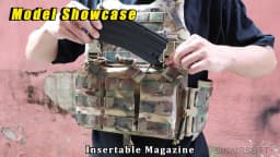 SINAIRSOFT Nylon Tactical Plate Carrier Vest Quick Release Lightweight MOLLE Hunting Airsoft Combat Vest Adjustable Utility Vest
