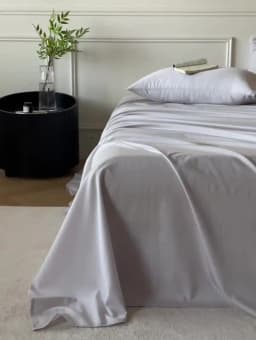 Mulberry Silk Bed Sheet Set with Fitted Sheet Flat Sheets Pillowcase Luxury Solid Color Bedding Sets Wrinkle-Free Antiallergic