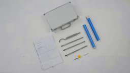 4 Piece Carbide Wood Lathe Tools Set Square Diamond Round Blades with Aluminum Tool Case for Woodturning Pen Bowl Spindle Turning