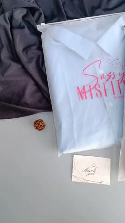 50pcs Frosted zip seal ziplock plastic bags for clothing Zipper Bags with Logo Printed for Clothing Coat Jeans Hoodies Package