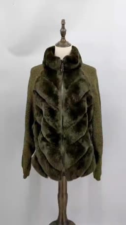 Black Friday Bestseller | Winter Rex Rabbit Fur Sweater Jacket | LAST STOCK • Lock Price | In Stock Select Sizes Only 250811
