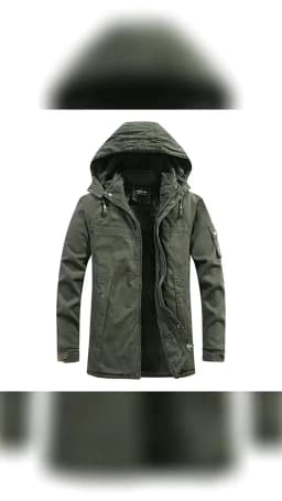 Winter Mid-length Jackets Men Military Fur Lined Thicken Warm Windbreaker Coats Mens High Quality Outdoor Tactical Parka Outwear