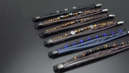 19/21/23cm Hand-woven Leather Bracelet High Quality Multilayer Tiger Eye Beaded Leather Men Bracelet Punk Bangle for Men Jewelry