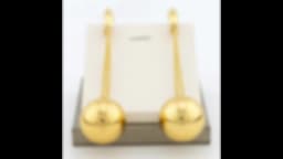 Gold Plated Round Bead Earrings for Women Simple Circle Ball Dangles Earrings Female Fashion Jewelry Accessories Birthday Gifts