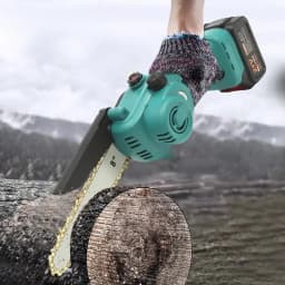 Mini Handheld Electric Chainsaw 8 Inch Portable Cordless Brushless for Branch Tree Cutting Pruning