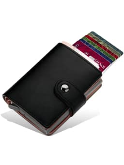 Rfid Small Men Wallets Luxury Brand Credit Card Holder Money Bags Pop Up Bank Cardholder Wallet Wallet for Men Cartera Hombre