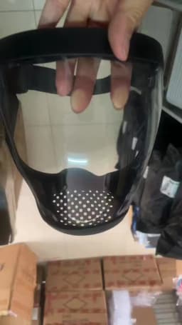Protective Mask Electric Welding Cutting and Grinding Mask Transparent Face Protection Dust-proof Protective Mask