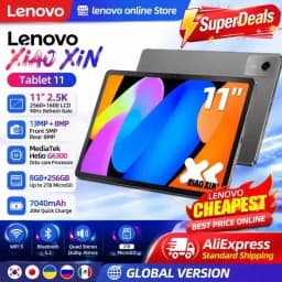 New Global Rom Lenovo Xiaoxin Pad 11 (2025) AI Tablet Dimensity 6300, 2.5K 11" 90Hz QHD+ Display 7040mAh Battery Android 15