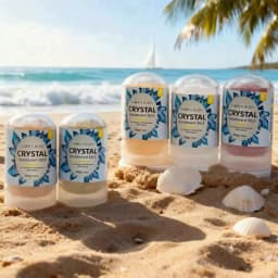 2.12oz Natural Alum Stick Deodorant for Men And Women, Unscented Underarm Odor Remover, Crystal Antiperspirant Bar Perfume