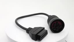 J1939 OBD Cable 9pin to 16pin Heavy Duty Truck OBD2 Diagnosctic Adapter Cable for Cummins 0.3M J1939 OBDII Converter Connector