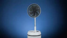 Portable Folding Fan 6000mAh USB Remote Control Air Cooler Silent Rechargeable Wireless Floor Standing Fan For Outdoor Home