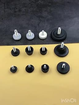 4pcs Adjustable Leveling Chair Leg Feet M6 M8 Furniture Mat Screw-in Base Sofa Bed Cabinet Table Floor Protector Anti-slip Pad