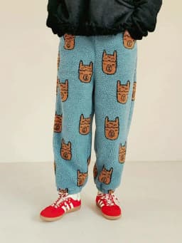 imakokoni Blue Bear Fleece Thick Warm Casual Harem Lantern Pants Women's Pants Casual Female Clothing for Women