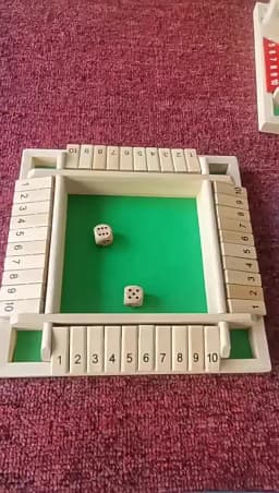 Wooden Dice Board Game Shut The Box for 4 Players Flaps & Dices Game Parent-children Interaction Family Entertainment