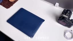 Business Office Commuting Personalized Laptop Pouch Luxury PU Leather Protective Laptop Sleeve With Stand Charger Storage Bag