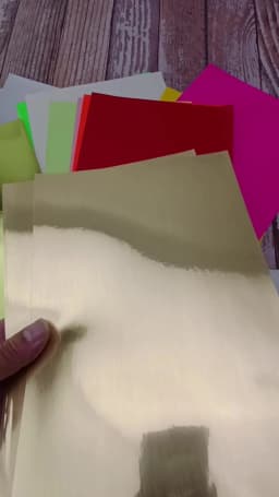 A4 Adhesive Printing Paper, Mixed Color Packaging Sticker Size 21x29.7cm Color Sticker 10 Sheets / Pack