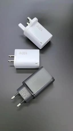 100W GaN USB-C +USBA Charger for MacBook Air ,Samsung Galaxy,Ipad Pro, Phone 17/16/15 and More , Power Bank Quick Charge