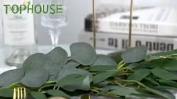 200cm Fake Eucalyptus Rattan Artificial Plants Vine Green Willow Leaf Silk Ivy Wall Hanging Garland For Home Wedding Party Decor