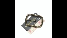 1.5" Antique Brass Belt Buckle Replacement Rectangle Center Bar Metal Buckles for Leather Crafting Belt DIY Hardware Accessory
