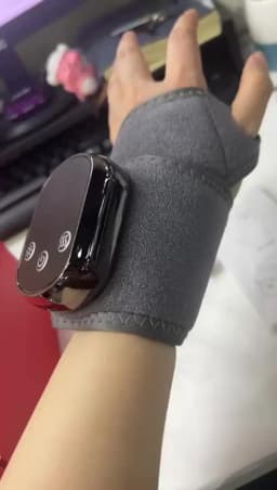 Electric Wrist Massager Heating Pad Vibration 5 Gears Hot Compress Wrist Guard Band USB Recharge Adjustable Wrist Protection