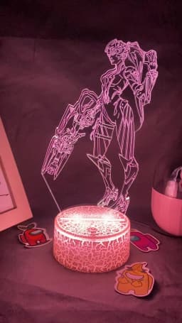 Overwatches OW Game Figure Mercy 3D Led Neon Night Lights Birthday Gift For Friends Gaming Room Table Cool Decor Mercy Lava Lamp