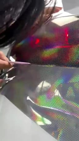 Car Motorcycle Vinyl Wrap Foil Laser Honeycomb Headlight Taillight Tint Film Modify Color Changing Stickers Car Styling