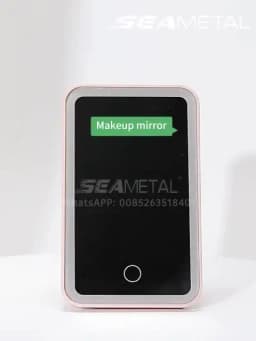 SEAMETAL Car Interior Mirrors Sun Visor Plate LED Makeup Mirror for Girls Women Rechargeable Fill Light Universal Vanity Mirror