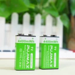 PUJIMAX USB 9V Rechargeable Battery 4400mWh Type-C Rechargeable 6F22 9V Li-ion Battery For RC Helicopeter Model Multimeter Toy