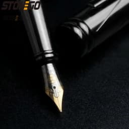 STONEGO Luxury Fountain Pen Medium Nib Pen with Twist Converter Use with Standard Ink, Metal Calligraphy Fountain Pens