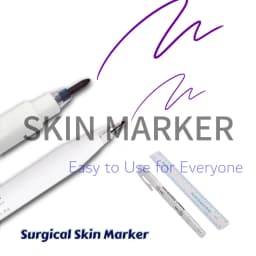 1Pcs Surgical Skin Marker Pen Ear Nose Piercing Facial Beauty Eyebrows Tatoo Eyelash Grafting Makeup Tool Waterproof Blue White