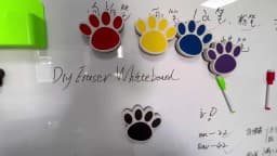 Magnetic Whiteboard Eraser Cartoon Bear Footprints Large Size Blackboard Eraser