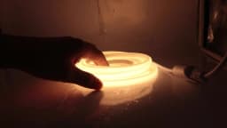220V 240V COB Neon LED Strip Light 1M 5M 10M 288LEDs/m EU Power Plug Warm White Red Blue Bright Flex lamp Waterproof Lighting
