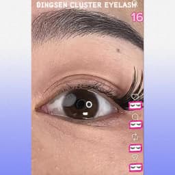 DINGSEN DIY Lash Clusters Thick Segmented Eyelash Extension 60D 80D 100D MIX Lashes Extension Cluster Lashes Individual Lashes