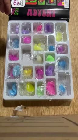 2026 Nee Doh Christmas Countdown Advent Calendar 3D PVC Fidget Doll Surprise Box,Stress Relief Holiday Gift Toy