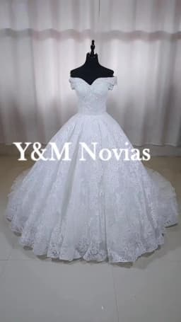 Real Photo Glitter White Luxur Wedding Dresses Long Lace Sequin Royal Train Bride Gowns Princess Church Bridal Dress Custom Made