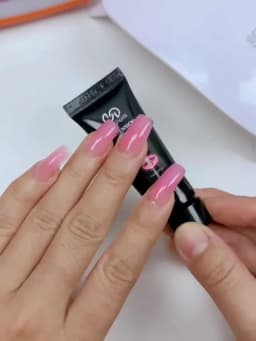 Salon & Home Nail Art Kit - 0.51oz Odorless Quick Build Gel Extension Set with 20 Nail Forms & Tools | Professional UV Sculpting