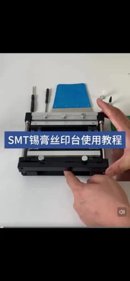 100x100MM Manual Small Screen Printing Station SMT PCB Steel Mesh Solder Paste Printing Table
