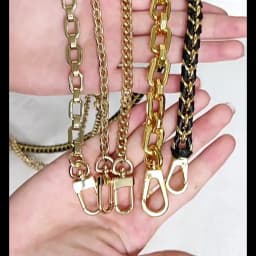 HAVREDELUXE Bag Chain Three-in-one Transformation Metal Bag Messenger Copper Chain Bag Chain Accessories Single Purchase