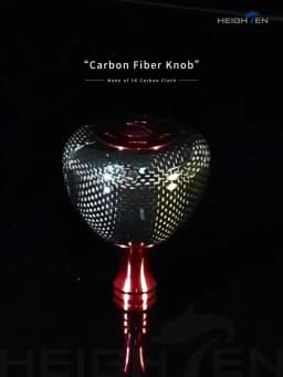 HEIGHTEN Carbon Fiber Reel Knob - 36mm Diameter, Ultra Lightweight Lure Fishing Modification Accessories