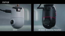 Global Version 70mai Dash Cam 4K Omni X800 360° Rotating Dual-Channel HDR Supported 4G Compatible Supercapacitor 70mai X800 Omni