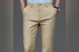 Male Pants Stretch Solid Black Smart Casual Men's Trousers Office Quick Dry Suit Pants New Spring Autumn Korean Straight Pants