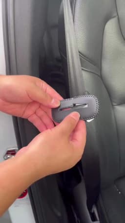 Universal Car Seat Belt Buckle Clip Protector Leather Interior Button Case Anti-Scratch Cover Safety Accessories