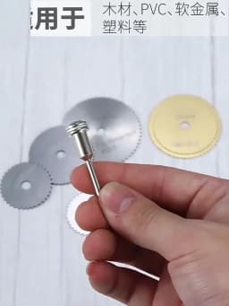 6pcs High Speed Steel Circular Saw Blade Hss Cutting Disc Rotating Drilling Tool Accessories For Wood Plastic And Aluminum