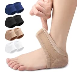 Silicone Gel Heel Protector Sleeve Heel Pads Heel Cups Plantar Fasciitis Support Feet Care Skin Repair Cushion Half-yard Socks