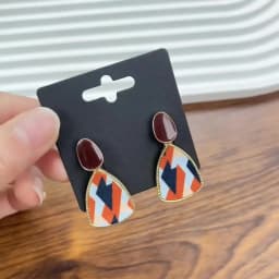 50 Pcs 5x5cm New Pattern Hangable Earrings Jewelry Display Paper Card With Or Without Bags Wholesale Packaging Business Supplier