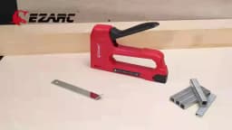 EZARC Hand Staple Gun Kit for Woodworking with 1000 Staples and Staple Remover, Light Duty Stapler and Nail Gun for DIY Crafts