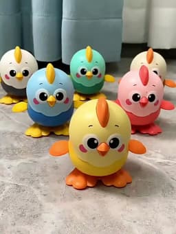 Cute Wind Up Chick Toy No Battery Needed Baby Crawling Educational Clockwork Safe Sensory Toy for Infant Toddler Kids Gift